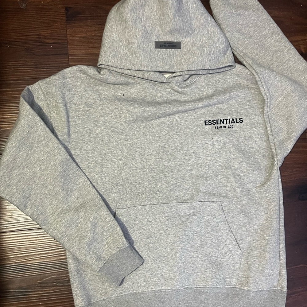 Fear of God Essentials Light Grey  Hoodie. 100% authentic.